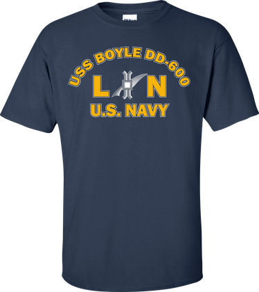 USS BOYLE DD-600 Rate LN Legalman T-Shirt