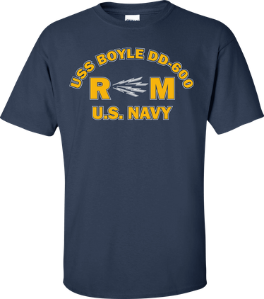 USS BOYLE DD-600 Rate RM Radioman T-Shirt