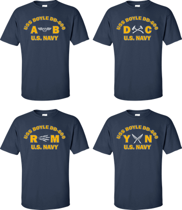 USS BOYLE DD-600 Rates Apparel