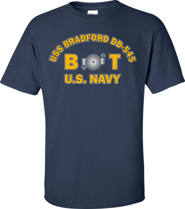 USS BRADFORD DD-545 Rate BT Boiler Technician T-Shirt