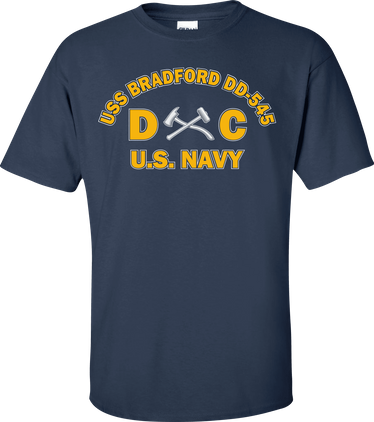 USS BRADFORD DD-545 Rate DC Damage Controlman T-Shirt