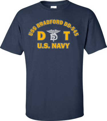 USS BRADFORD DD-545 Rate DT Dental Technician T-Shirt