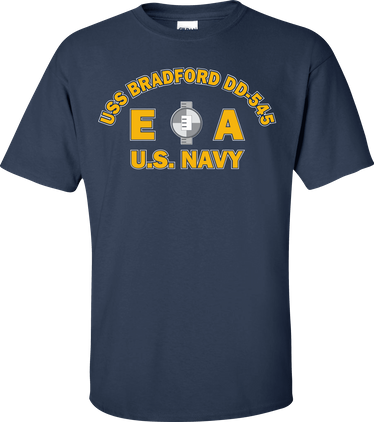 USS BRADFORD DD-545 Rate EA Engineering Aide T-Shirt
