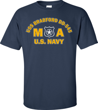 USS BRADFORD DD-545 Rate MA Master At Arms T-Shirt