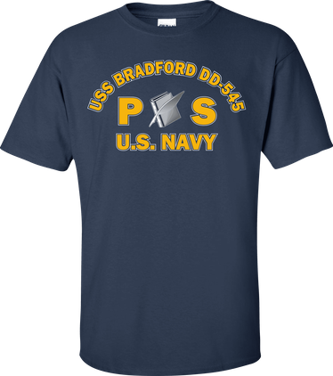 USS BRADFORD DD-545 Rate PS Personnelman T-Shirt