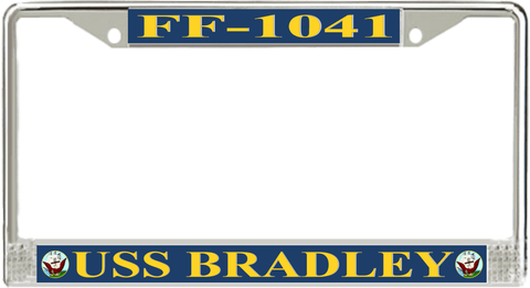 USS Bradley FF-1041 License Plate Frame
