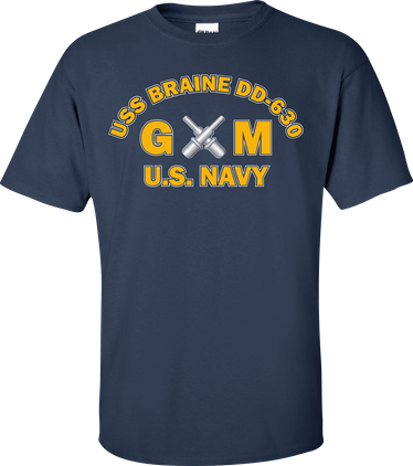 USS BRAINE DD-630 Rate GM Gunners Mate T-Shirt