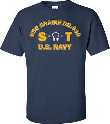 USS BRAINE DD-630 Rate ST Sonar Technician T-Shirt