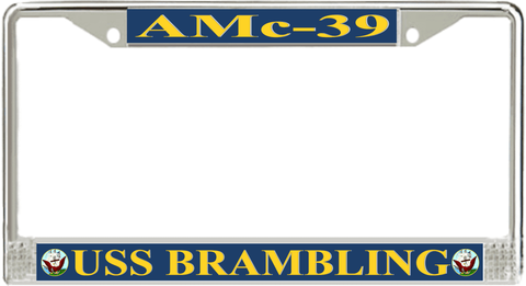 USS Brambling AMc-39 License Plate Frame