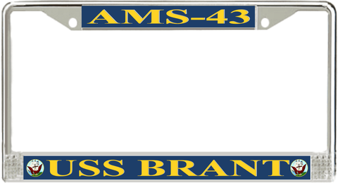 USS Brant AMS-43 License Plate Frame