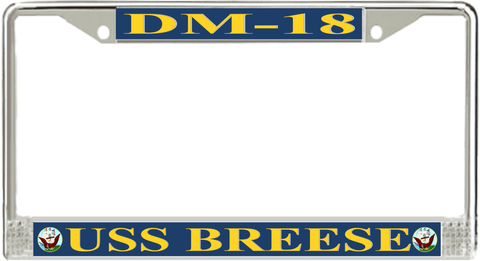 USS Breese DM-18 License Plate Frame