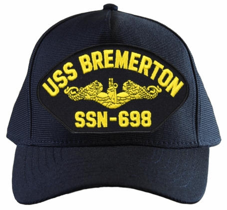 USS Bremerton SSN-698 ( Gold Dolphins ) Submarine Officers Cap