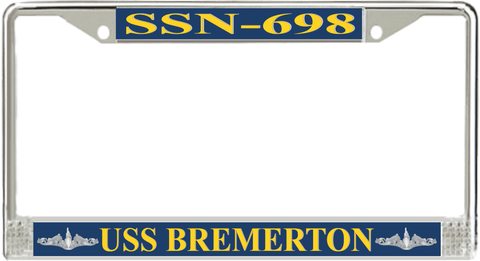 USS Bremerton SSN-698 License Plate Frame
