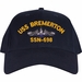 USS Bremerton SSN-698 with Blue Water Dolphins Custom Embroidered Cap