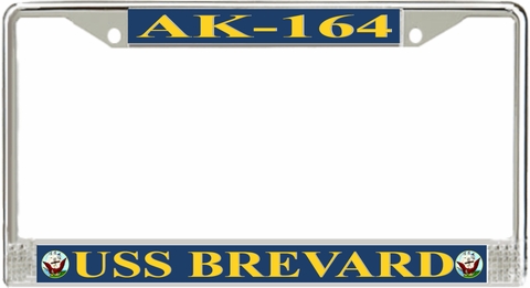 USS Brevard AK-164 License Plate Frame