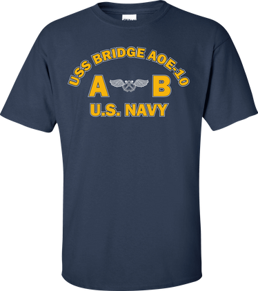 USS BRIDGE AOE-10 Rate AB Aviation Boatswains Mate T-Shirt