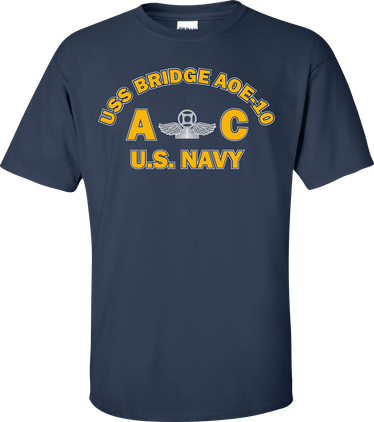 USS BRIDGE AOE-10 Rate AC Air Traffic Controller T-Shirt
