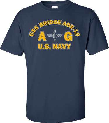 USS BRIDGE AOE-10 Rate AG Aerographers Mate T-Shirt
