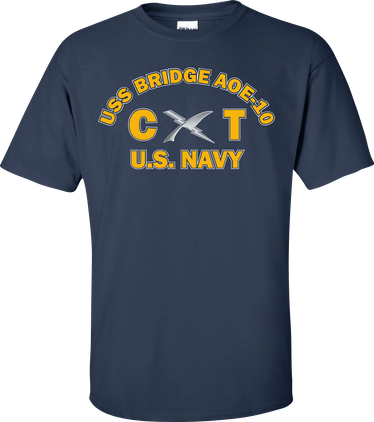 USS BRIDGE AOE-10 Rate CT Cryptologic Technician T-Shirt