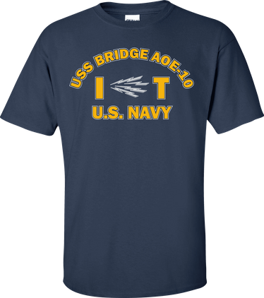USS BRIDGE AOE-10 Rate IT Information Systems Technician T-Shirt