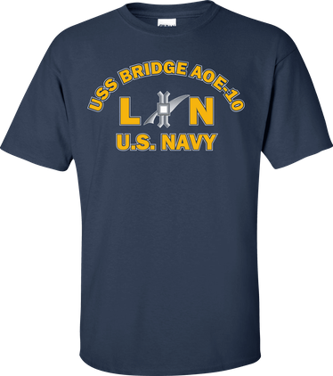 USS BRIDGE AOE-10 Rate LN Legalman T-Shirt
