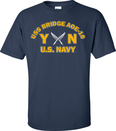 USS BRIDGE AOE-10 Rate YN Yeoman T-Shirt