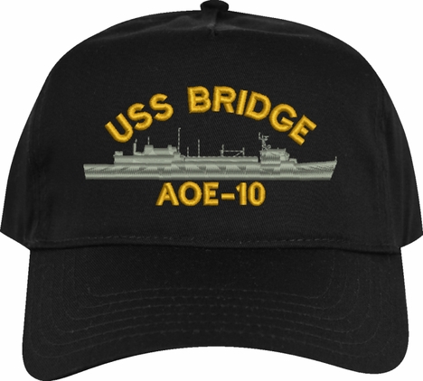 USS Bridge AOE-10 Embroidered Cap