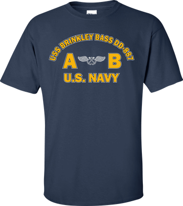USS BRINKLEY BASS DD-887 Rate AB Aviation Boatswains Mate T-Shirt