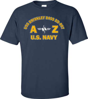 USS BRINKLEY BASS DD-887 Rate AZ Aviation Maintenance Administrationman T-Shirt