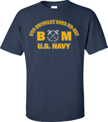 USS BRINKLEY BASS DD-887 Rate BM Boatswains Mate T-Shirt