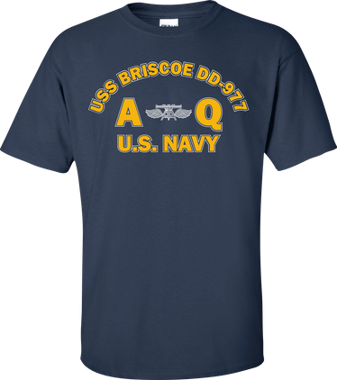 USS BRISCOE DD-977 Rate AQ Aviation Fire Control Technician T-Shirt