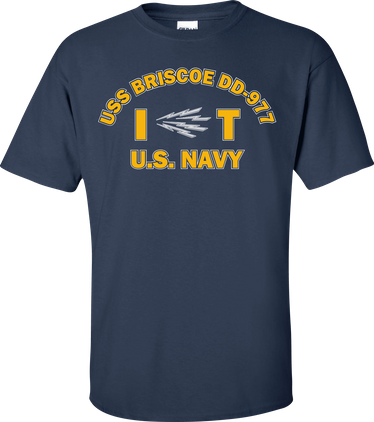 USS BRISCOE DD-977 Rate IT Information Systems Technician T-Shirt