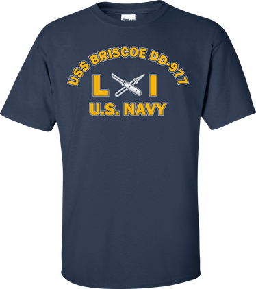USS BRISCOE DD-977 Rate LI Lithographer T-Shirt