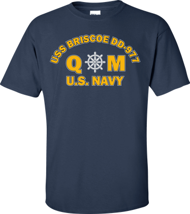 USS BRISCOE DD-977 Rate QM Quartermaster T-Shirt