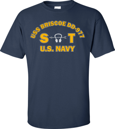 USS BRISCOE DD-977 Rate ST Sonar Technician T-Shirt