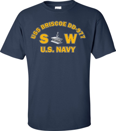 USS BRISCOE DD-977 Rate SW Steelworker T-Shirt