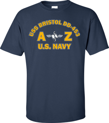 USS BRISTOL DD-453 Rate AZ Aviation Maintenance Administrationman T-Shirt