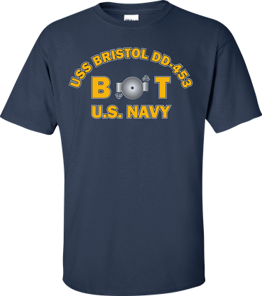 USS BRISTOL DD-453 Rate BT Boiler Technician T-Shirt