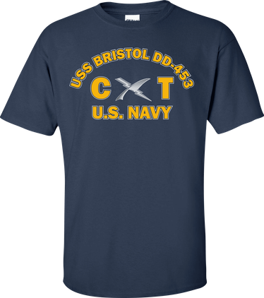 USS BRISTOL DD-453 Rate CT Cryptologic Technician T-Shirt