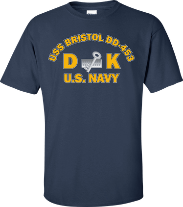 USS BRISTOL DD-453 Rate DK Disbursing Clerk T-Shirt