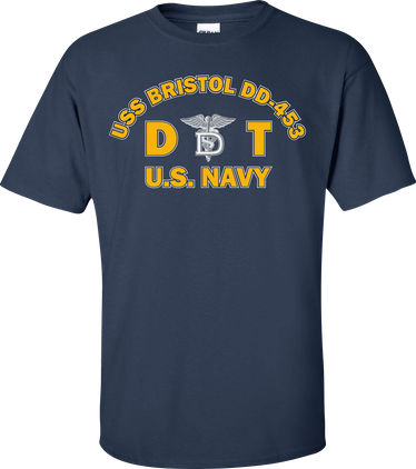 USS BRISTOL DD-453 Rate DT Dental Technician T-Shirt