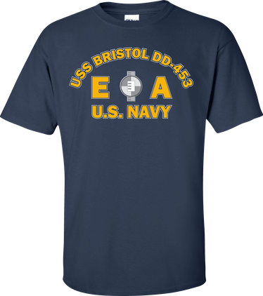 USS BRISTOL DD-453 Rate EA Engineering Aide T-Shirt