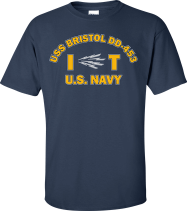 USS BRISTOL DD-453 Rate IT Information Systems Technician T-Shirt