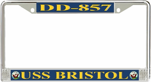 USS Bristol DD-857 License Plate Frame