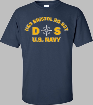 USS BRISTOL DD-857 Rate DS Data Systems Technician T-Shirt