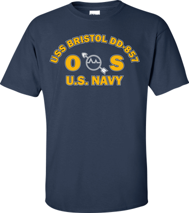USS BRISTOL DD-857 Rate OS Operations Specialist T-Shirt