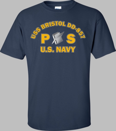 USS BRISTOL DD-857 Rate PS Personnelman T-Shirt