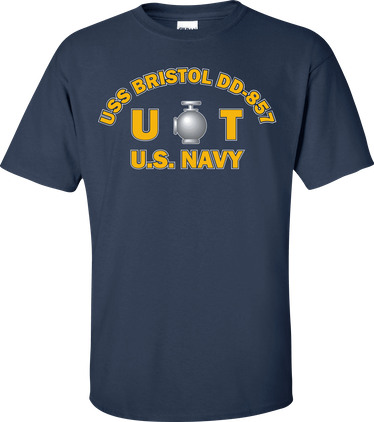 USS BRISTOL DD-857 Rate UT Utilitiesman T-Shirt