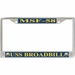 USS Broadbill MSF-58 License Plate Frame