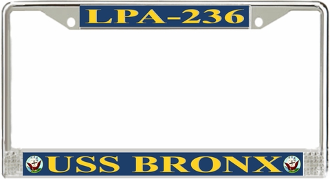 USS Bronx LPA-236 License Plate frame